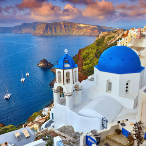 viajar a santorini en grecia con mi pareja