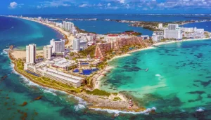 mexico y su zona de playas con cancun