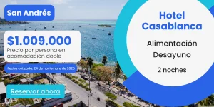 oferta de viaje a san andres con desayuno incluido